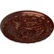 Ekena Millwork Amelia Ceiling Medallion (Fits Canopies up to 4 1/8"), Hnd-Painted Antique Copper, 15 3/4"OD x 5/8"P CM16AMACS - alternate 4